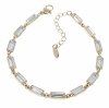 1298 Bransoletka elegancka złota 17+3cm pozłacana 14k Xuping Austrian Crystal